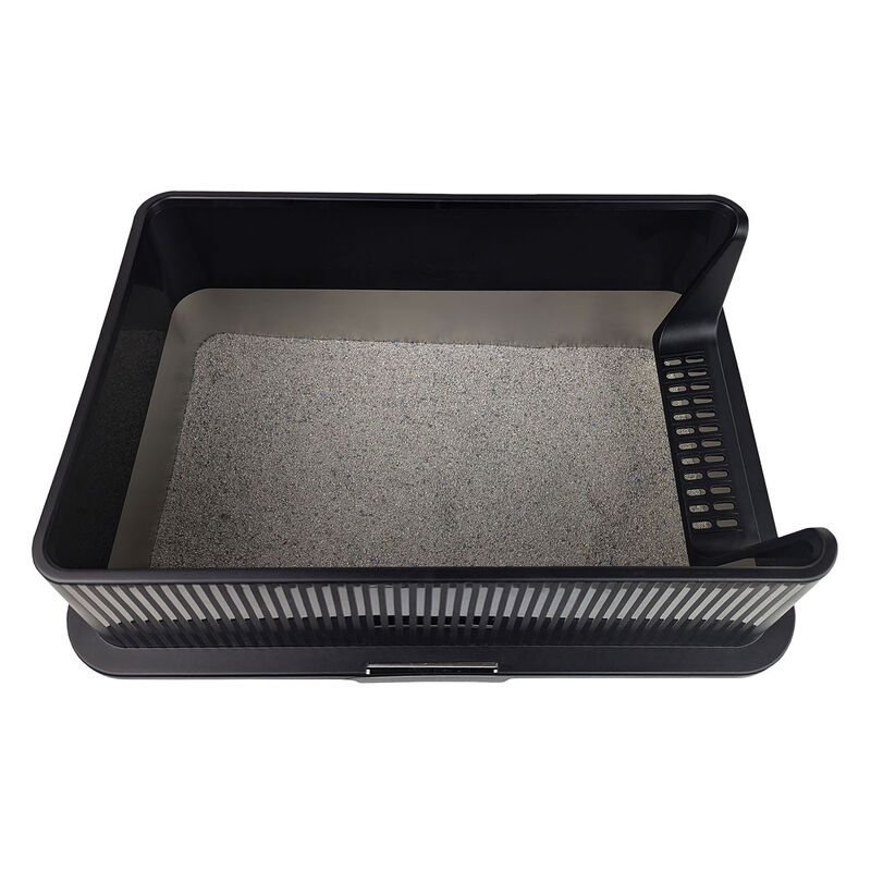 BeOneBreed Stainless Steel Litter Box - Large with High Sides image number null