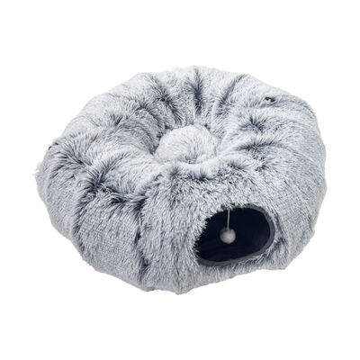 Zoom Pets, 2-in-1 Tunnel Bed - Grey Fur