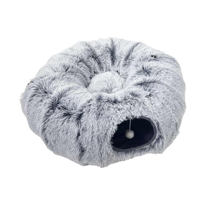 Zoom Pets, 2-in-1 Tunnel Bed - Grey Fur image number null