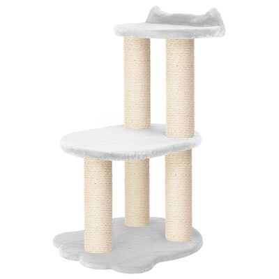 Noba, Relaxation Cat Tree - 34" - White Natural Rope