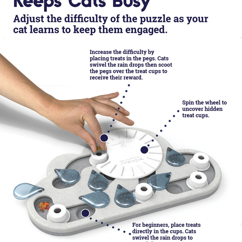 PetStages, Puzzle & Play Rainy Day - Grey image number null