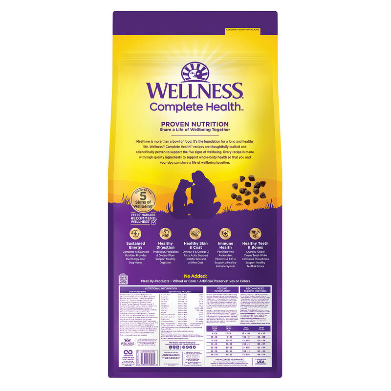 Wellness, Adult Complete Health - Deboned Chicken & Oatmeal - 11.8 kg - Dry Dog Food image number null