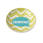 PetRageous, Zigazaga Meow Saucer - Lime Green - 5.25" image number null