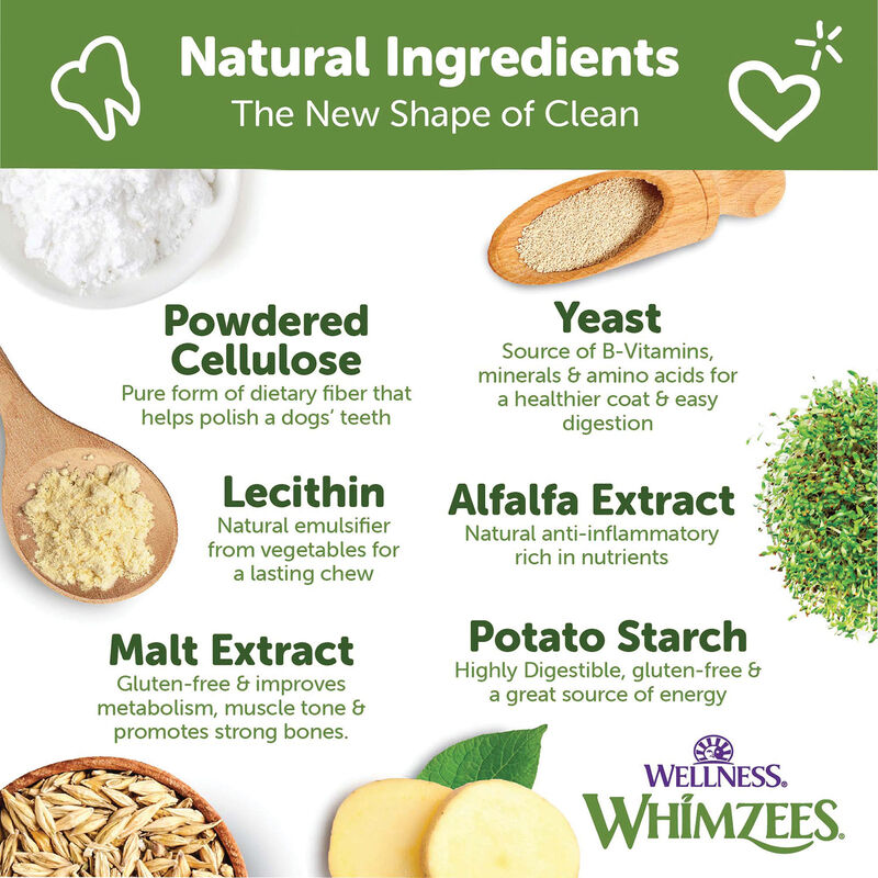 Whimzees, Dental Treat, Toothbrush Star Value Pouch - L-6 Pc image number null