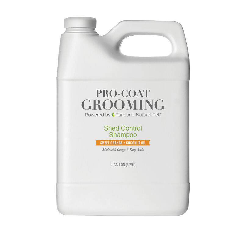 Pro Coat Grooming, Shed Control Shampoo - Sweet Orange & Coconut Oil - 1 Gallon image number null