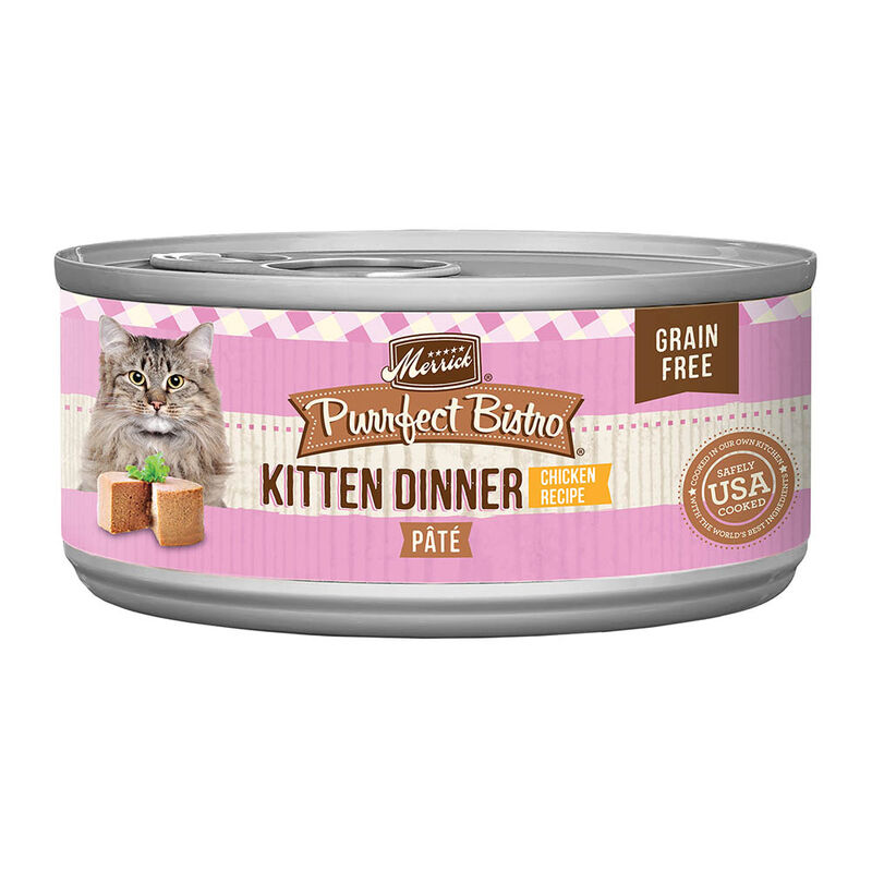 Merrick, Purrfect Bistro, Kitten Dinner Pate - 5.5 oz - Wet Cat Food image number null