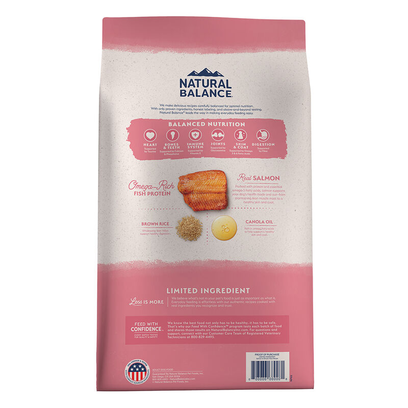 Natural Balance, Limited Ingredient Salmon and Brown Rice - Dry Dog Food image number null