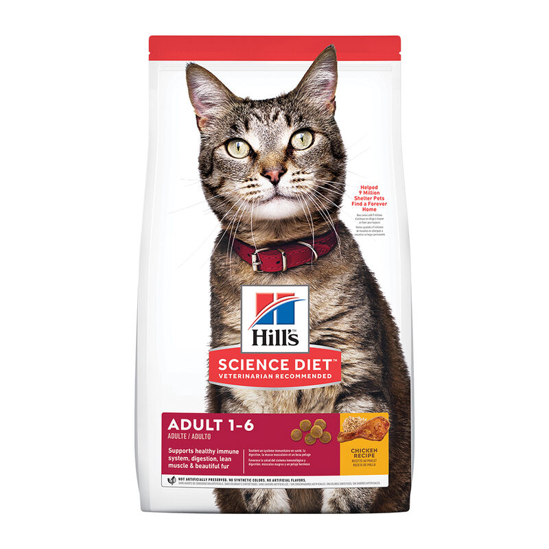 Science Diet, Adult Chicken Recipe Dry Cat Food - Dry Cat Food image number null