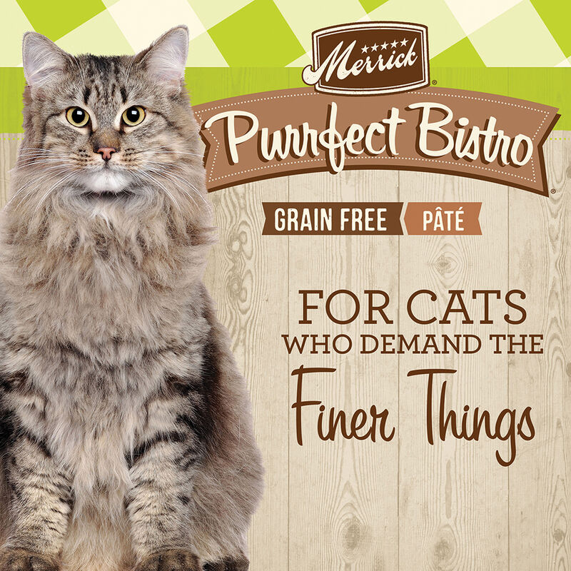 Merrick, Purrfect Bistro Grain Free Cat Can, Turkey Pate - Wet Cat Food image number null