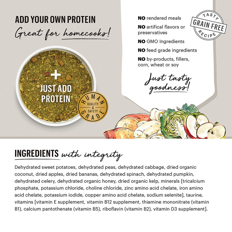 The Honest Kitchen, Grain Free Fruit & Veggie - Freeze Dried Dog Food image number null