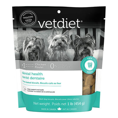 Vetdiet, Oven Baked - Oral Care Biscuits - 454 g - Dog Biscuit