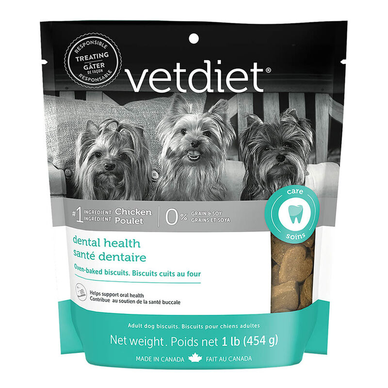 Vetdiet, Oven Baked - Oral Care Biscuits - 454 g - Dog Biscuit image number null
