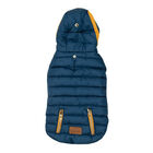 Canada Paws, Hooded Nylon Coat - Navy - Dog Coat image number null