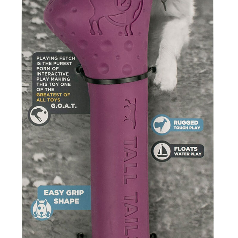 Tall Tails, GOAT Rubber Bone - 12" - Toss Dog Toy image number null