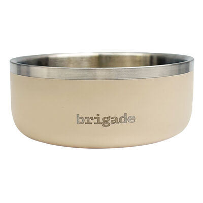 Brigade Double Wall Stainless Steel Dog Bowl