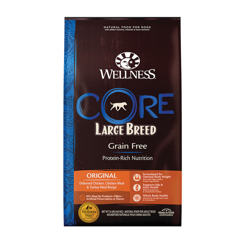 Wellness, Core, Grain Free Large Breed - 26 lb - Dry Dog Food image number null