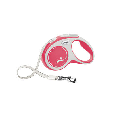 Flexi, Comfort Tape Leash - Pink - Small - 5 m