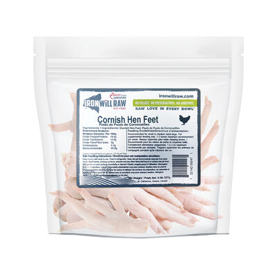 Iron Will Raw, Cornish Hen Feet - .5 lb