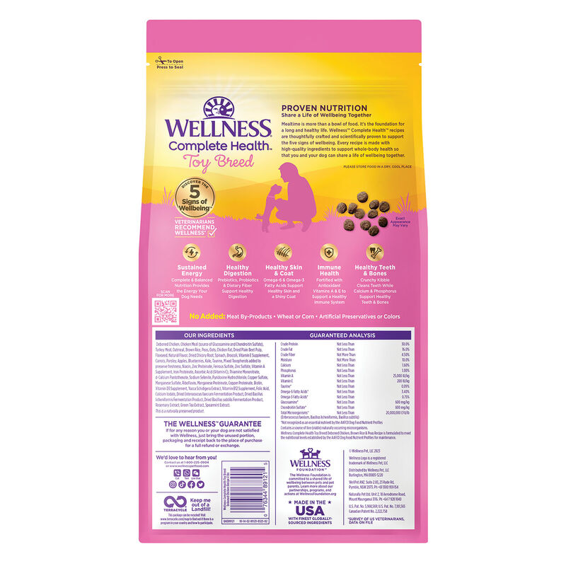 Wellness, Dog Toy Breed Adult - Dry Dog Food image number null