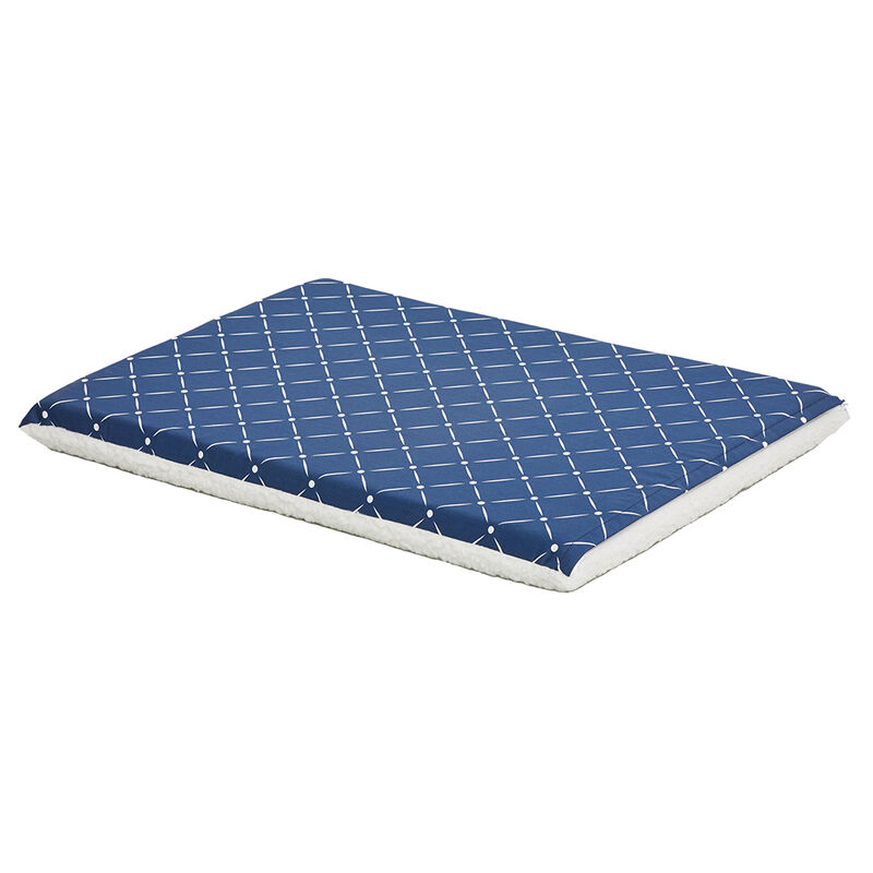 Mid West, Quiet Time Couture - Paxton Reversible Pad - Blue/Fleece image number null