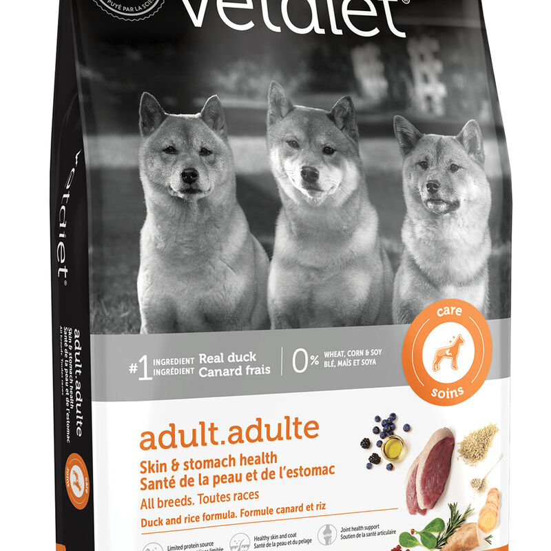 Vetdiet, Adult - Skin & Stomach Health - Duck & Rice - Dry Dog Food image number null