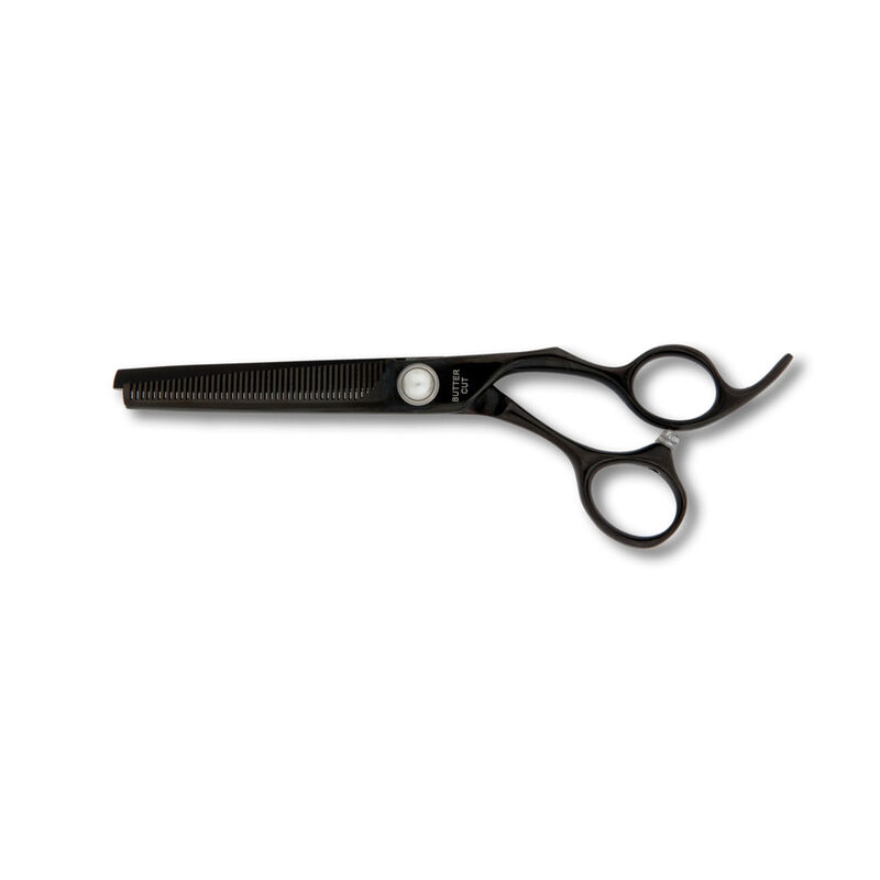 Geib, Black Pearl Shears, 46 Tooth Thinner - 6.5" image number null