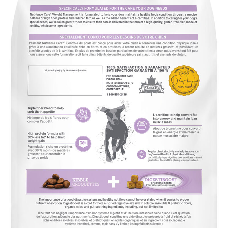 Nutrience, Care - Weight Management - Dry Dog Food image number null