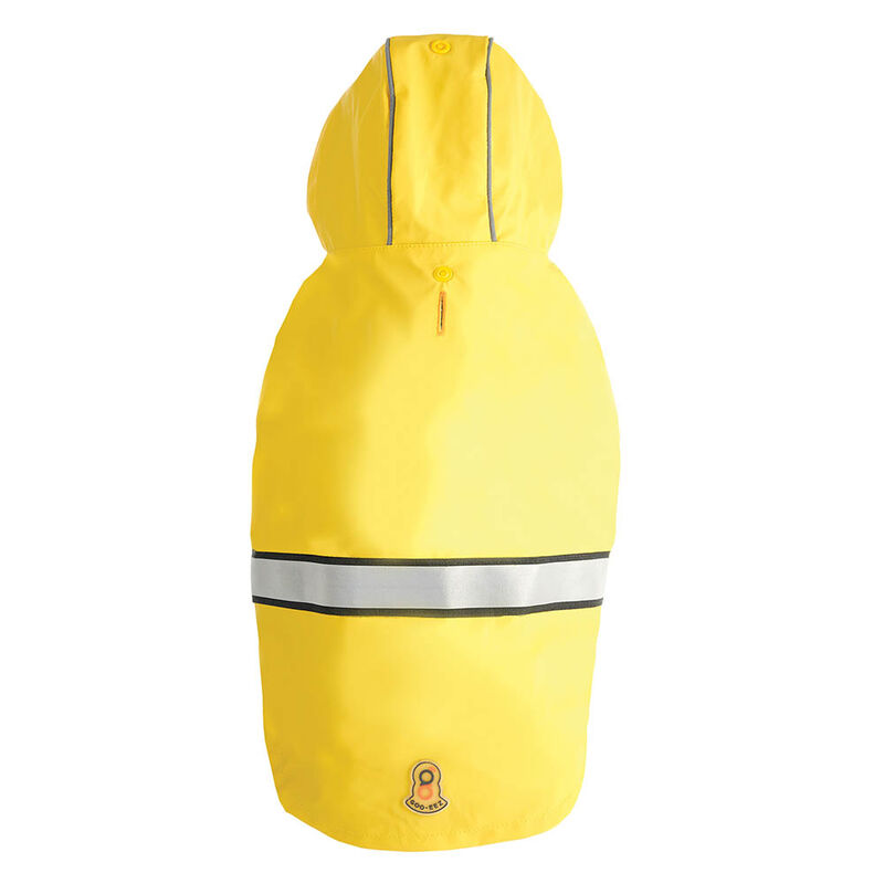 Goo-eez, Reflective Hooded Raincoat - Yellow/Grey image number null