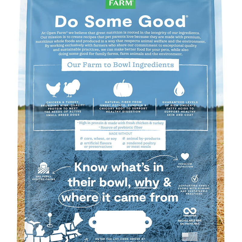 Open Farm, Grain Free Small Breed Recipe - Dry Dog Food image number null