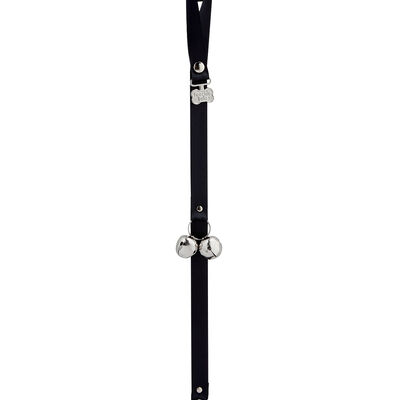 PoochieBells, Dog Doorbell Potty Training Tool - Midnight Black