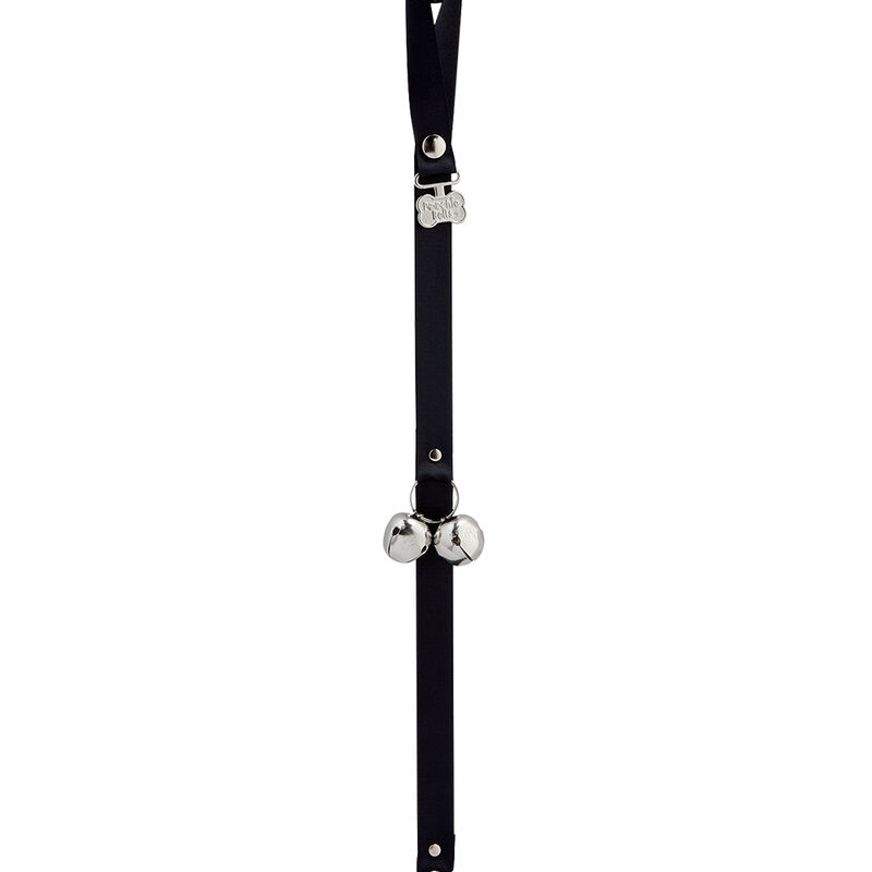 PoochieBells, Dog Doorbell Potty Training Tool - Midnight Black image number null