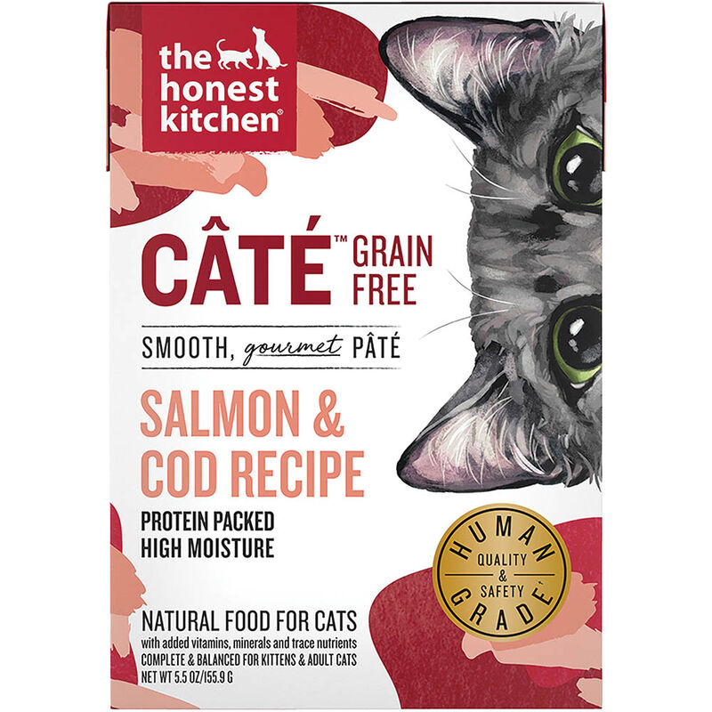 The Honest Kitchen, Grain Free Salmon & Cod Pate - Wet Cat Food image number null