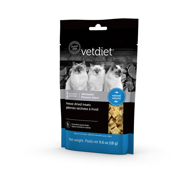 Vetdiet, Freeze Dried Cat Treats - Whitefish - 18 g - Freeze Dried Cat Treat image number null