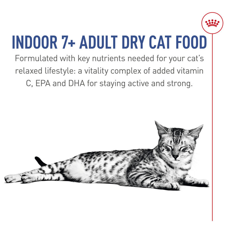 Royal Canin, Feline Health Nutrition Indoor 7+ Dry Adult - Dry Cat Food image number null