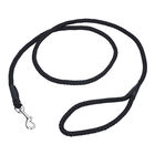Rope Dog Leash -Black - 1/2" x 6' image number null