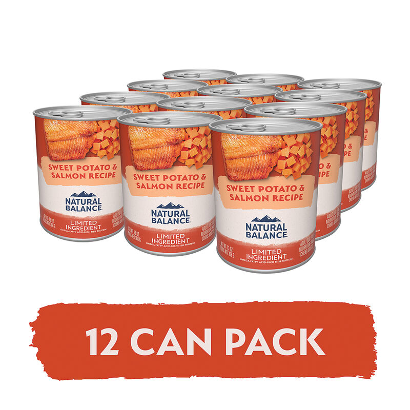 Natural Balance, Limited Ingredient Canned Dog Formula, Fish & Sweet Potato - 369 g - Wet Dog Food image number null