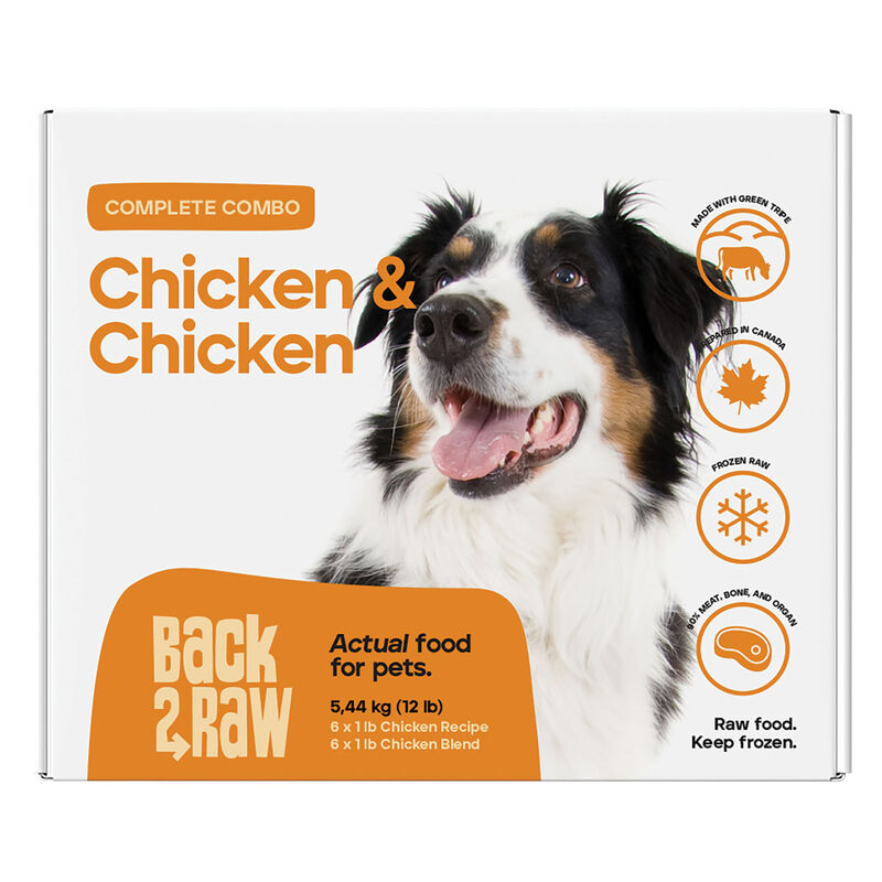 Back2Raw, Complete, Patty - Chicken & Chicken Blend - 5.44 kg(12x0.45kg) image number null