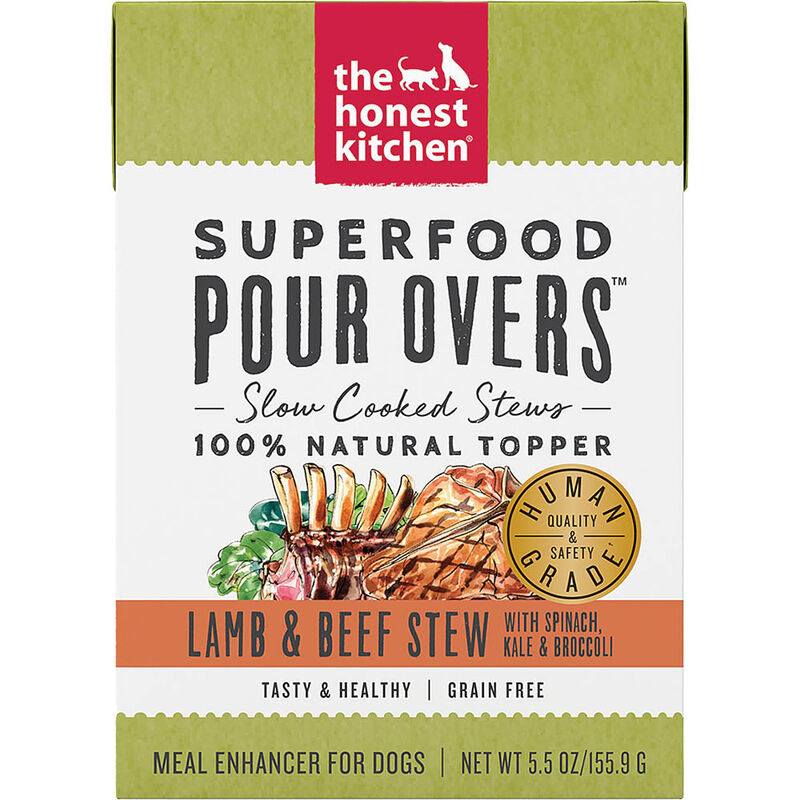 The Honest Kitchen, Superfood Pour Overs, Lamb & Beef Stew - Wet Dog Food image number null