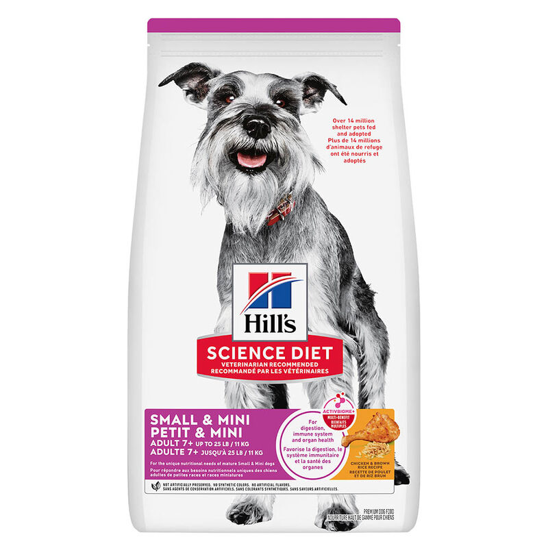 Science Diet, Senior 7+ Small Mini Chicken Meal, Barley, & Rice image number null