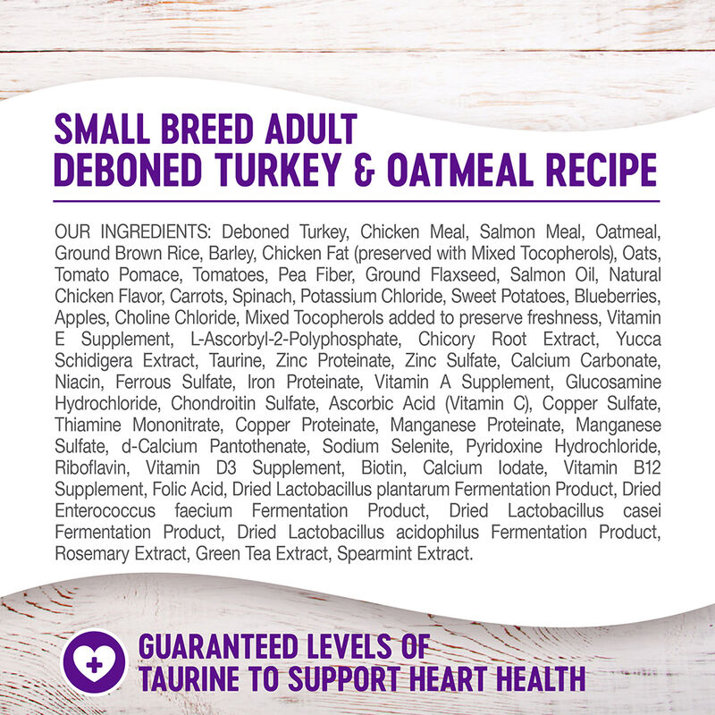 Wellness, Complete Health Small Breed, Turkey & Oatmeal - Dry Dog Food image number null