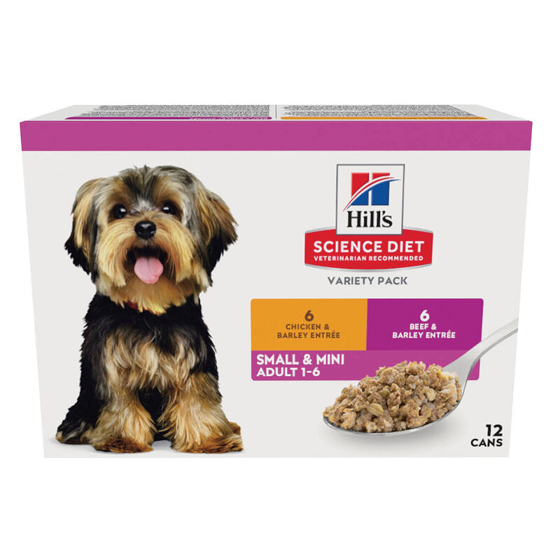 Science Diet, Adult Small & Mini Breed Chicken & Beef Variety Pack - Dog Wet Food image number null