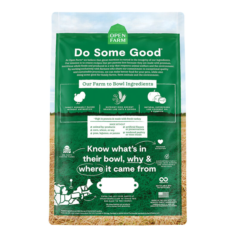 Open Farm, Homestead Turkey & Ancient Grains Adult Dog Dry Food - Dry Dog Food image number null