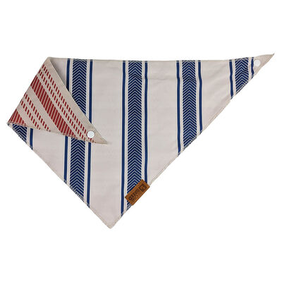 BeOneBreed, Reversible Bandana - Red/Blue Stripes