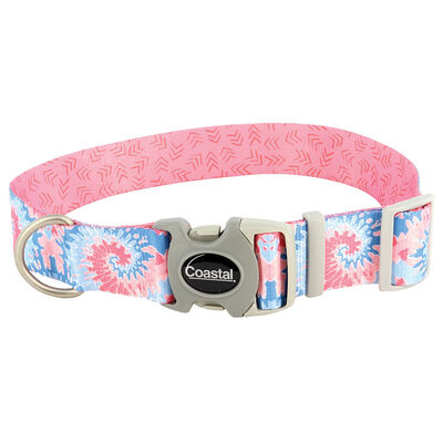 Reversible Dog Harness, Pink Tie Dye with Pink Arrows, SML - 3/4" x 19" - 23"
