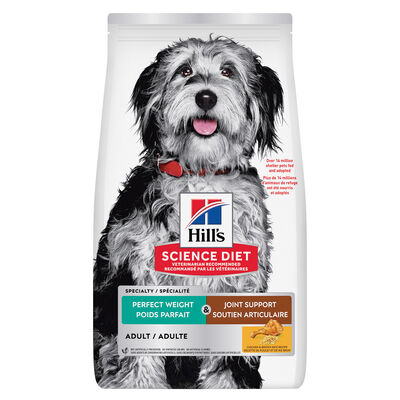 Science Diet, Adult Perfect Weight & Joint Support Chicken Recipe - Dry Dog Food