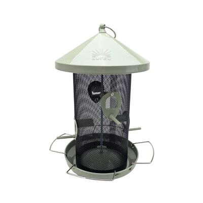Aurea Metal Bird Feeder - Green