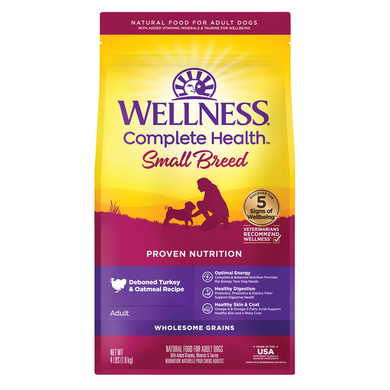 Wellness, Complete Health Small Breed, Turkey & Oatmeal - Dry Dog Food image number null