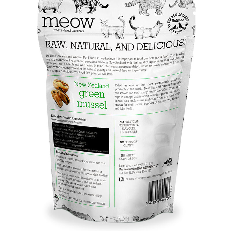 The New Zealand Natural Pet Food Co., Meow, New Zealand Green Mussel image number null