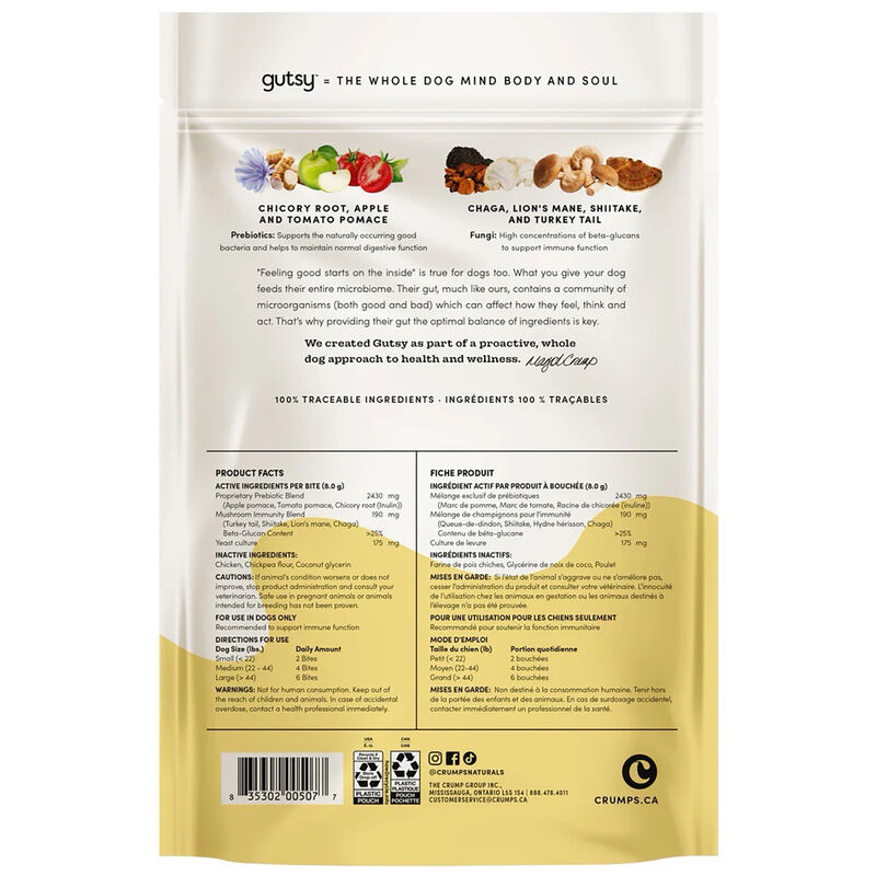 Crumps' Naturals, Gutsy - Immune Bites image number null