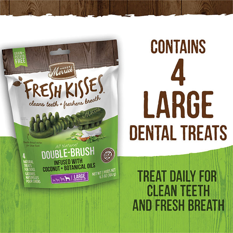 Merrick, Fresh Kisses Brush - Coconut - Dog Treat image number null